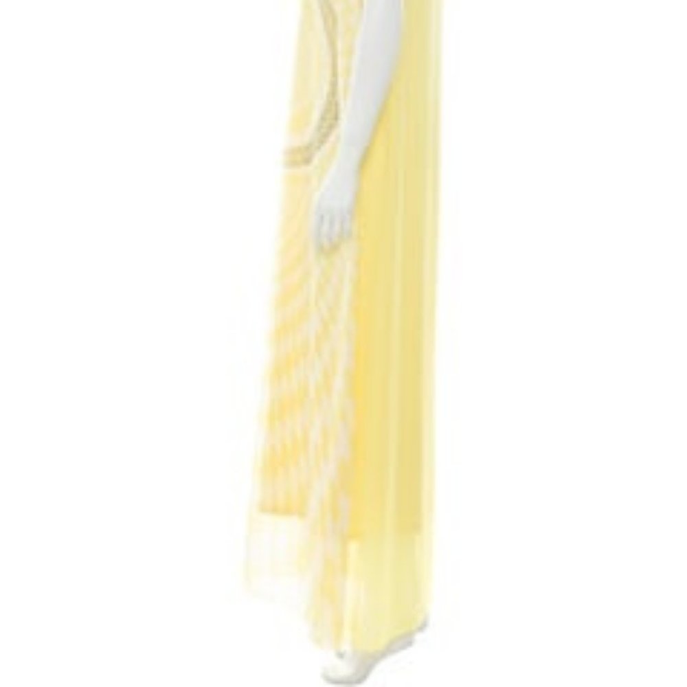 Roberto Cavalli Yellow Print Embellished Maxi, NWT 3 in One Dress - Picture 5 of 10